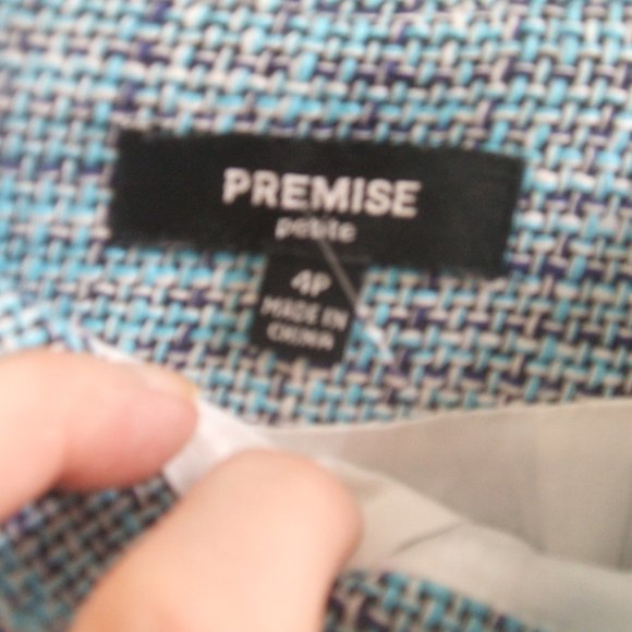 PREMISE petite tweed skirt SZ 4P - Picture 3 of 4